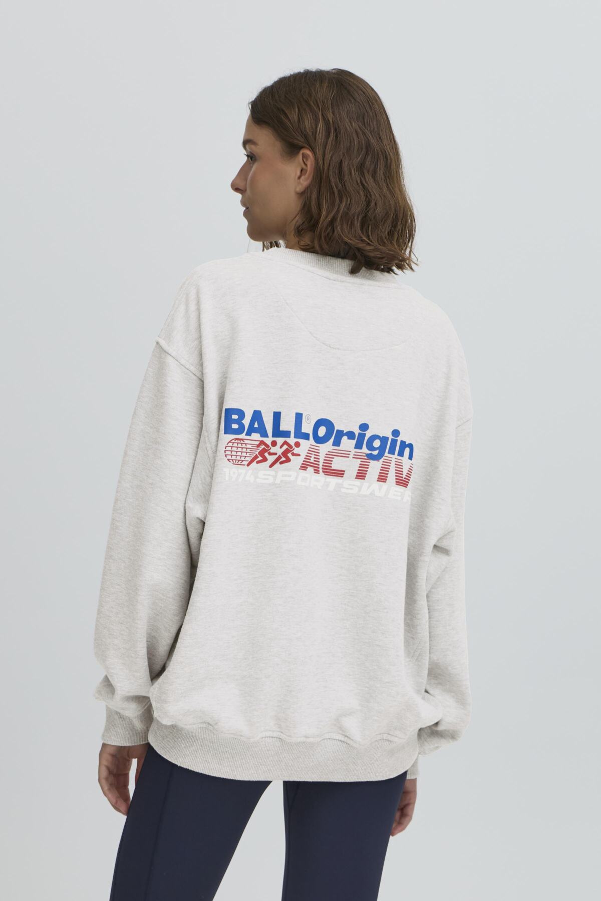 BAATTIVO CREWNECK SWEATSHIRT mediumgråmelerad - 50405372