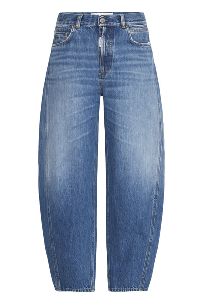 BACAVI CURVED JEANS MEDIUM BLUE WASHED - 205291 - 50405378 Thumbnail
