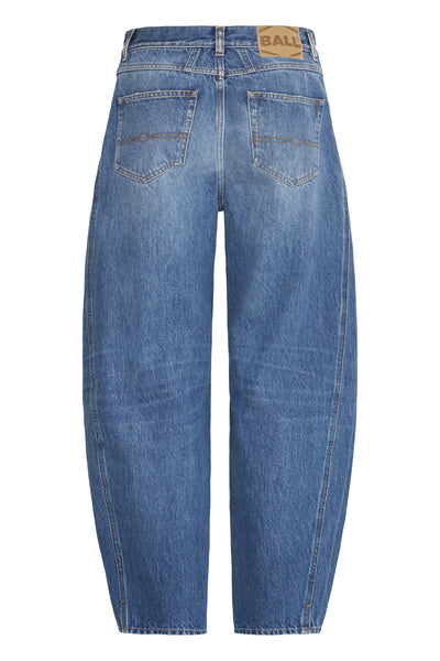 BACAVI CURVED JEANS MEDIUM BLUE WASHED - 205291 - 50405378 Thumbnail