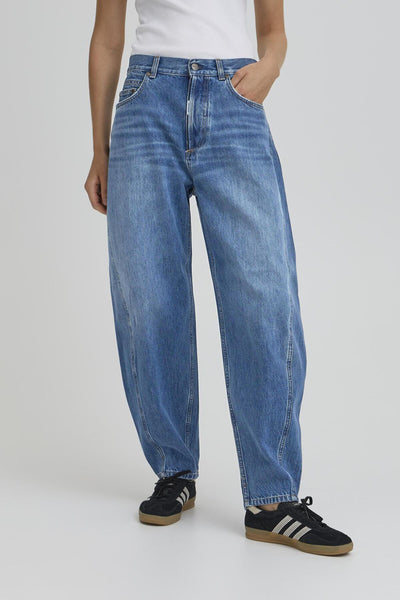 BACAVI CURVED JEANS MEDIUM BLUE WASHED - 205291 - 50405378 Thumbnail