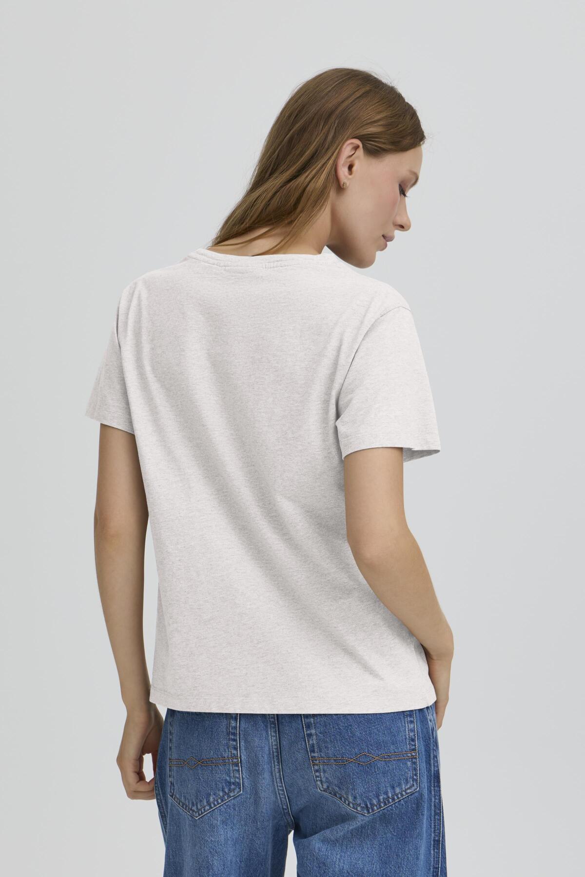 BASIMONA T-shirt MEDIUM GRAY MELANGE - 90000593 - 50405380