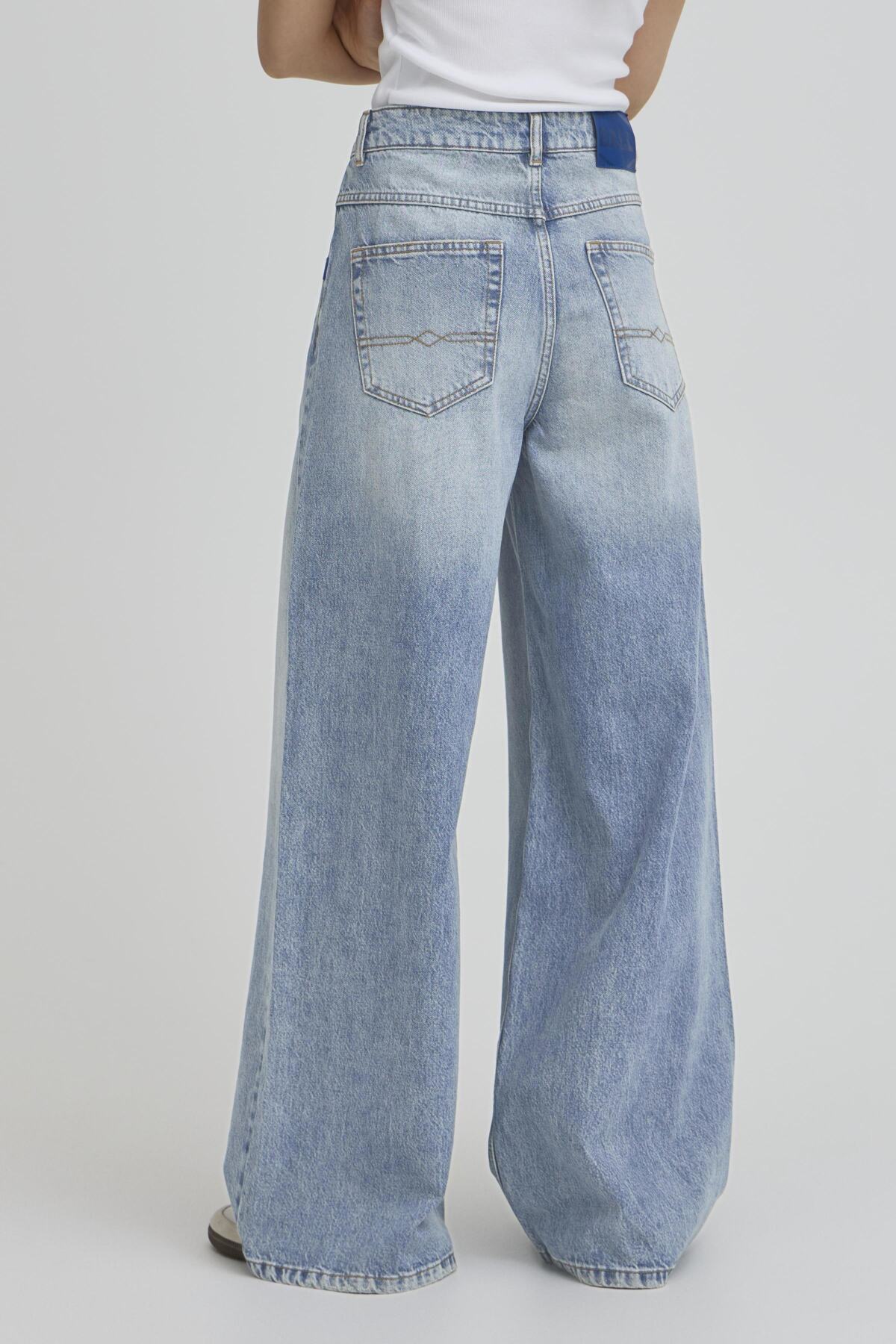 BASAGA HW WIDE LEG 90S MEDIUM BLUE INDIGO - 9000 - 50408015