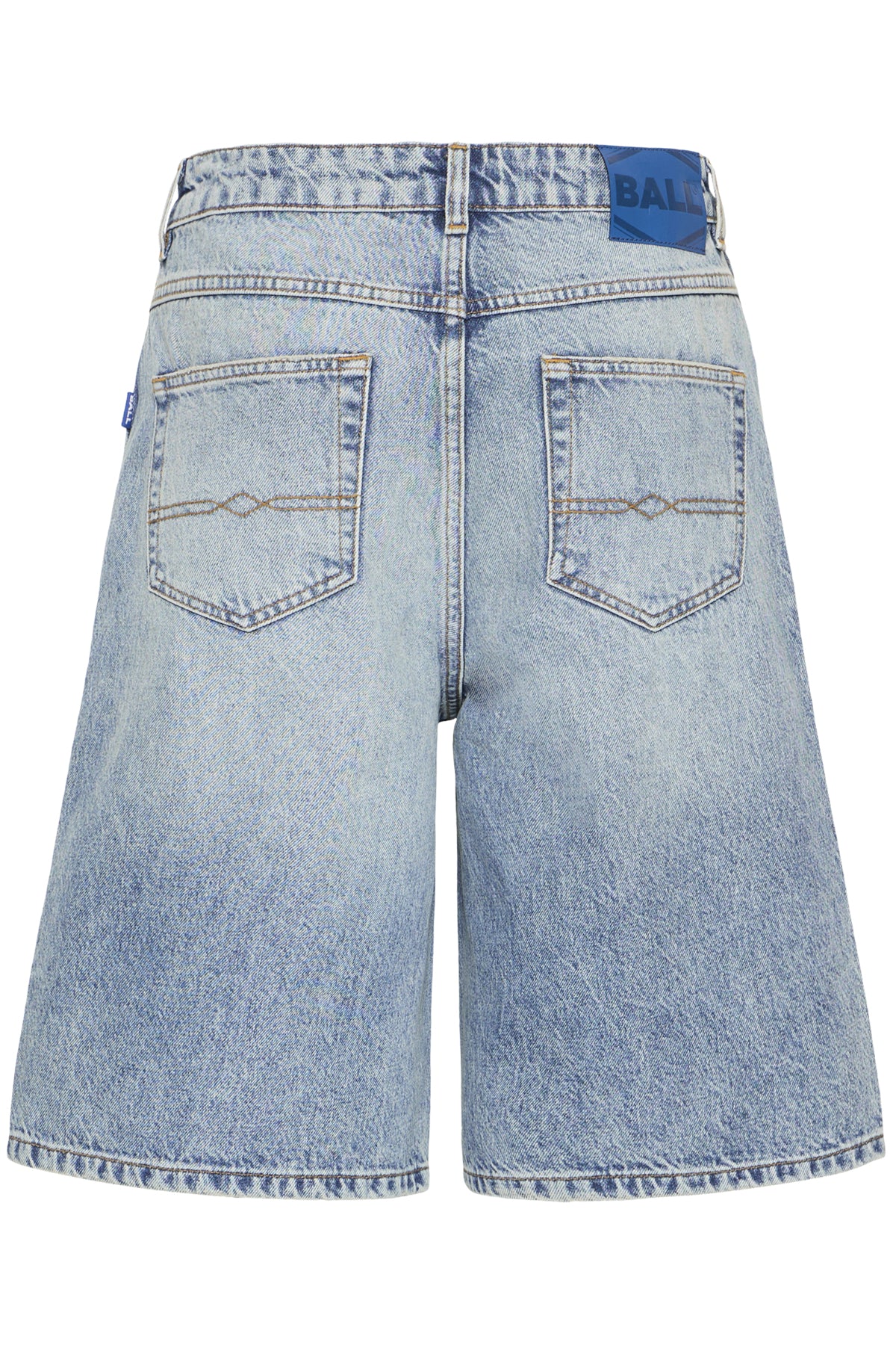 BASAGA MW DENIM SHORTS 90S MEDIUM BLUE INDIGO - 9000 - 50408016