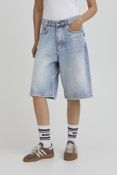 BASAGA MW DENIM SHORTS 90S MEDIUM BLUE INDIGO - 9000 - 50408016 Thumbnail