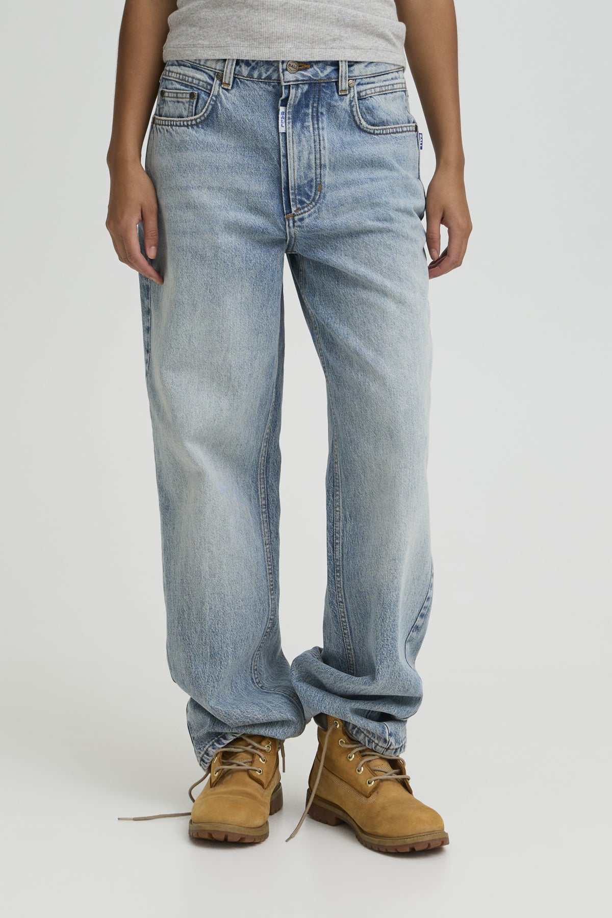 BASAGA MW STRAIGHT JEANS 90S MEDIUM BLUE INDIGO - 9000 - 50408017