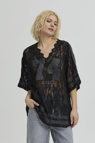 BAFINE LACE OZ TEE Svart - 193911 - 50408068 Thumbnail