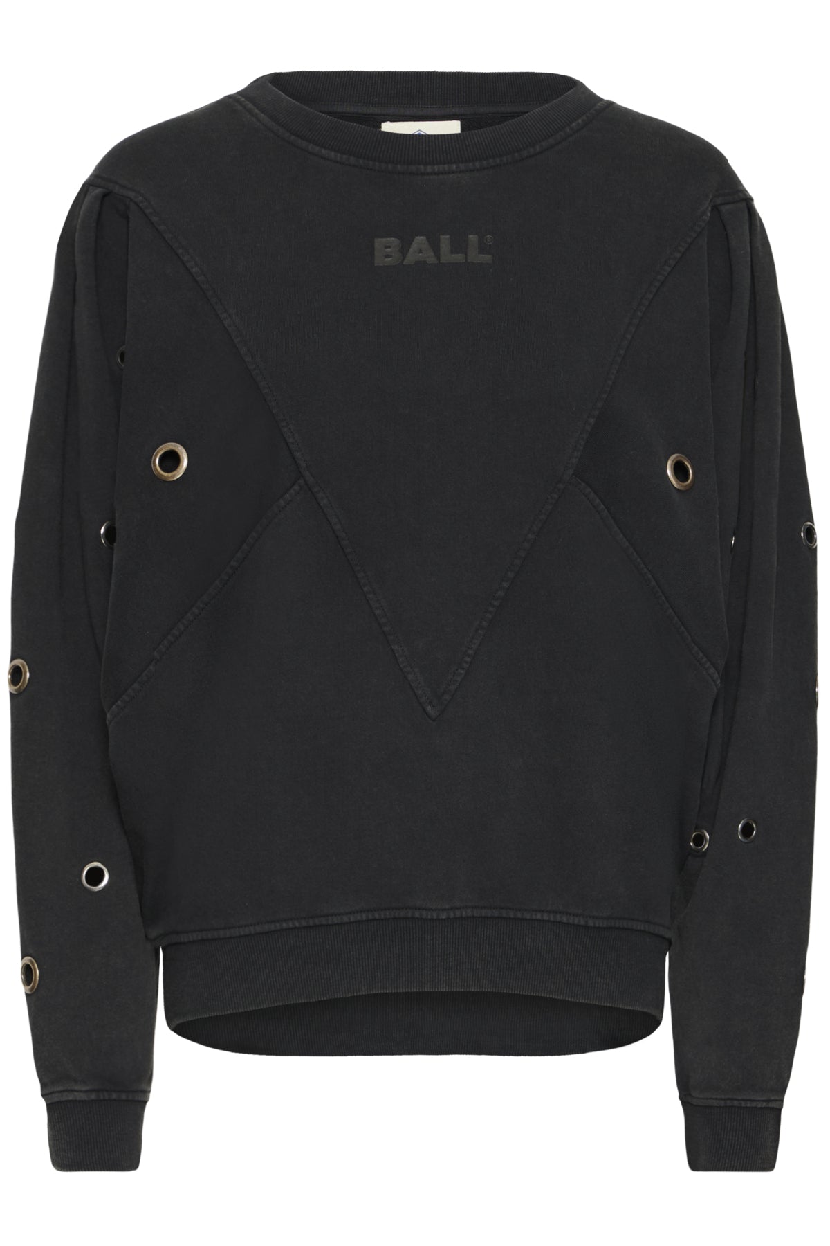 BAANGELA EYELET SWEAT Svart - 193911 - 50408084