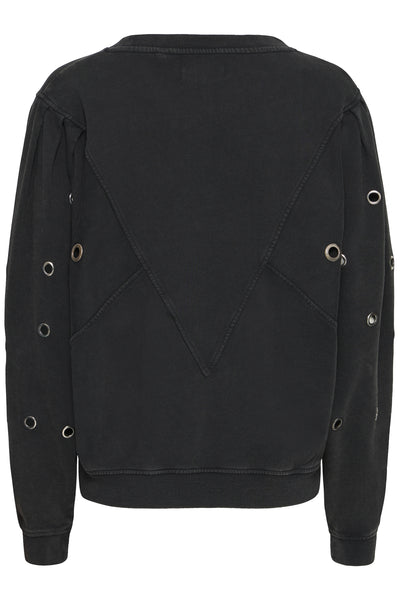 BAANGELA EYELET SWEAT Svart - 193911 - 50408084 Thumbnail