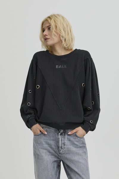 BAANGELA EYELET SWEAT Svart - 193911 - 50408084 Thumbnail