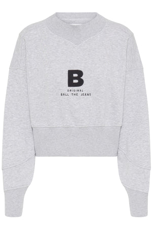 BAALBERTA SWEATSHIRT MELLANGRÅ MELANGE - 90000593 - 50408096