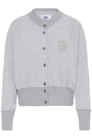 BAALBERTA SWEAT CARDIGAN MEDIUM GRAY MELANGE - 90000593 - 50408097