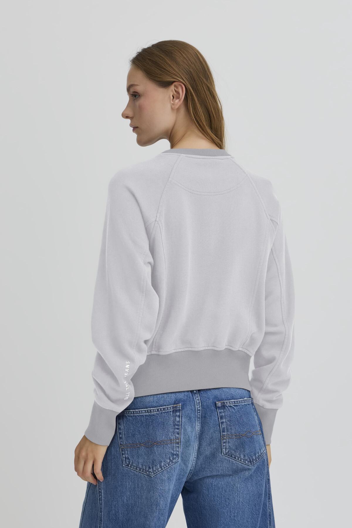 BAALBERTA SWEAT CARDIGAN MEDIUM GRAY MELANGE - 90000593 - 50408097