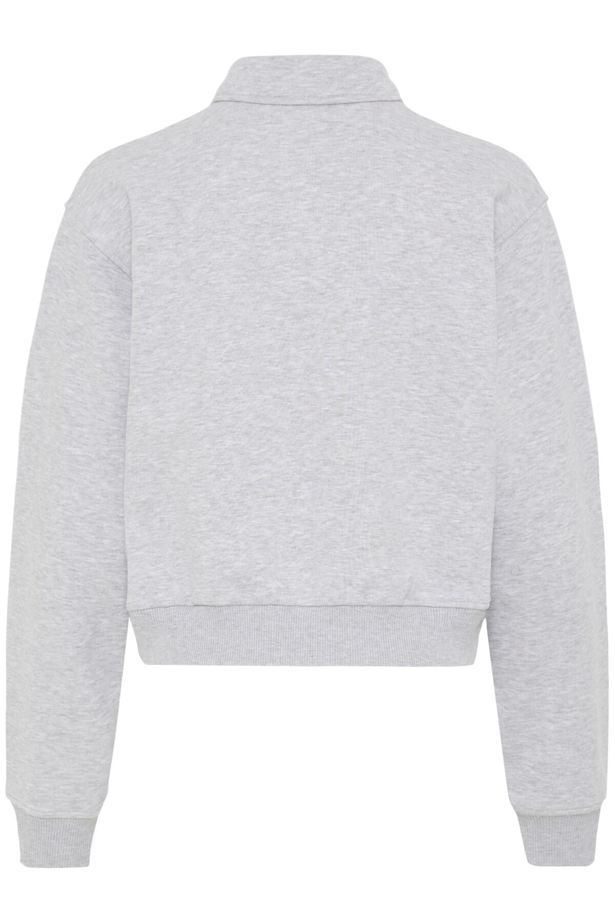 BARIVA POLO SWEAT MELLANGRÅ MELANGE - 90000593 - 50408098
