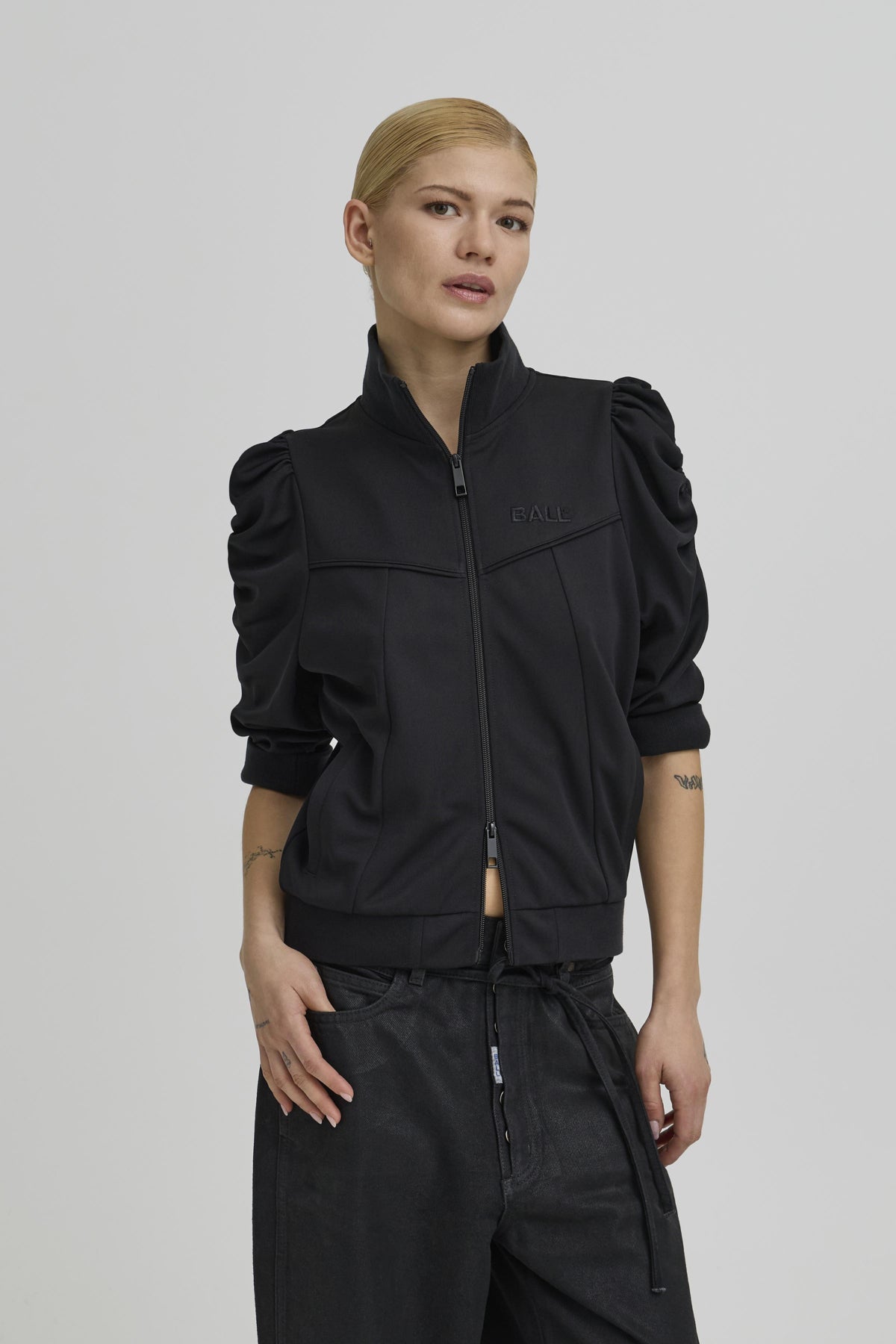 BANICOLINA BLK TRACK JACKET Svart - 193911 - 50408144