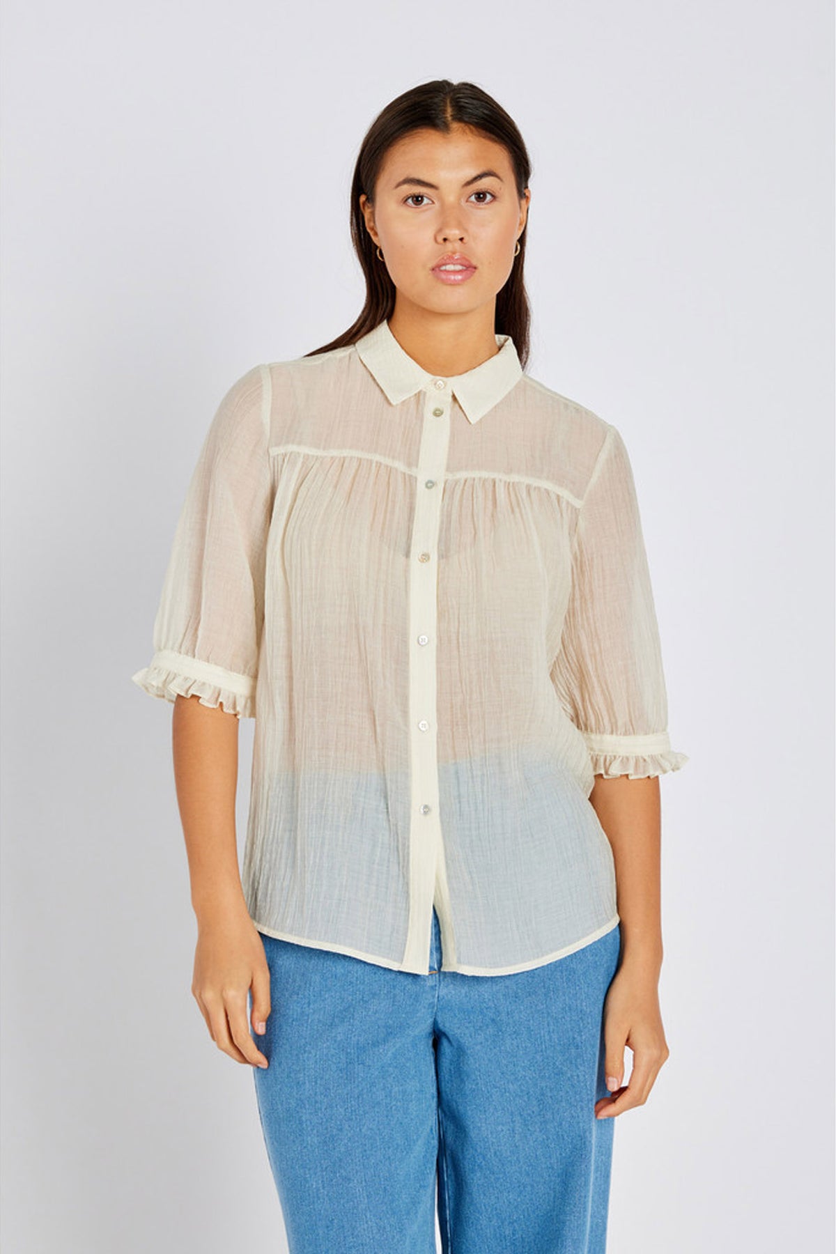 506HMTelser skjorta 02 Off white - HM1254