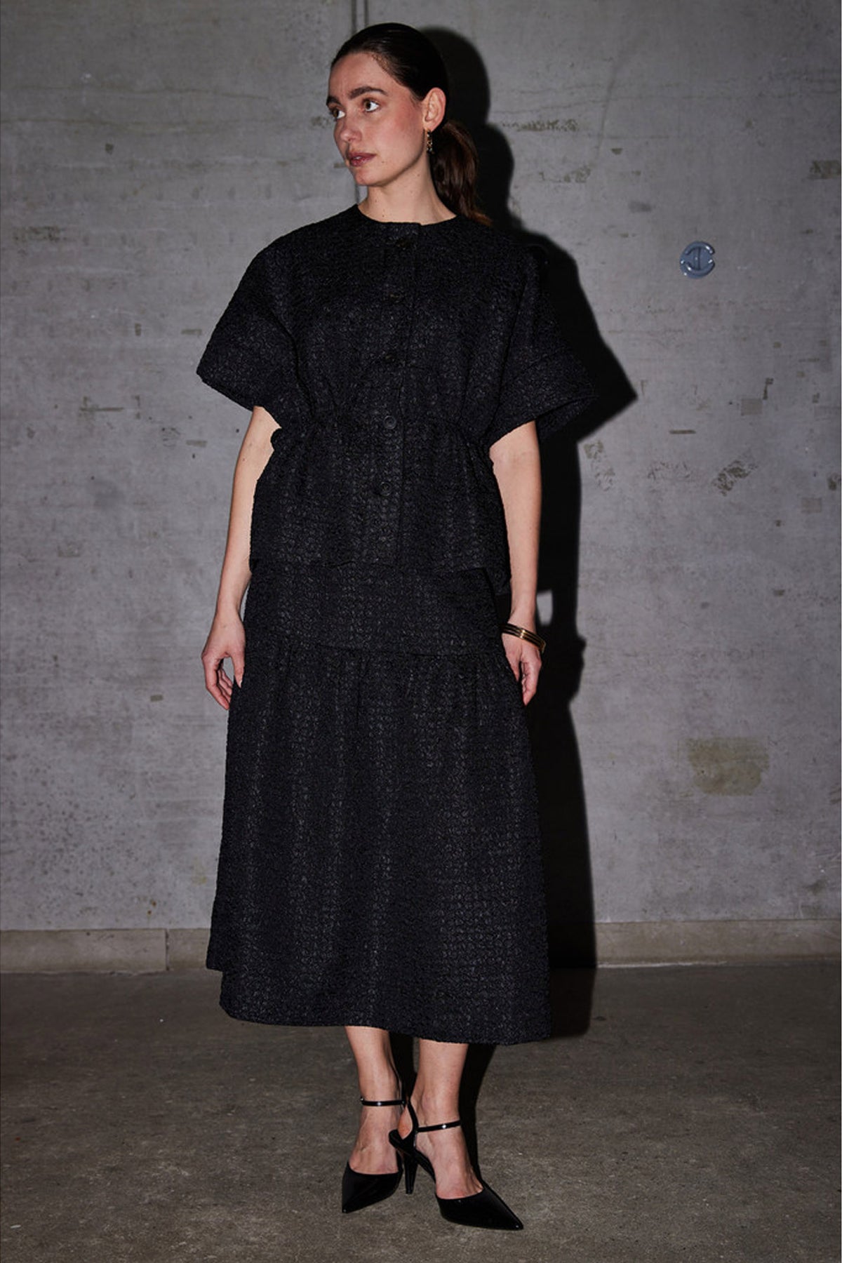508HMSelia kjol 900 Black - HM1277