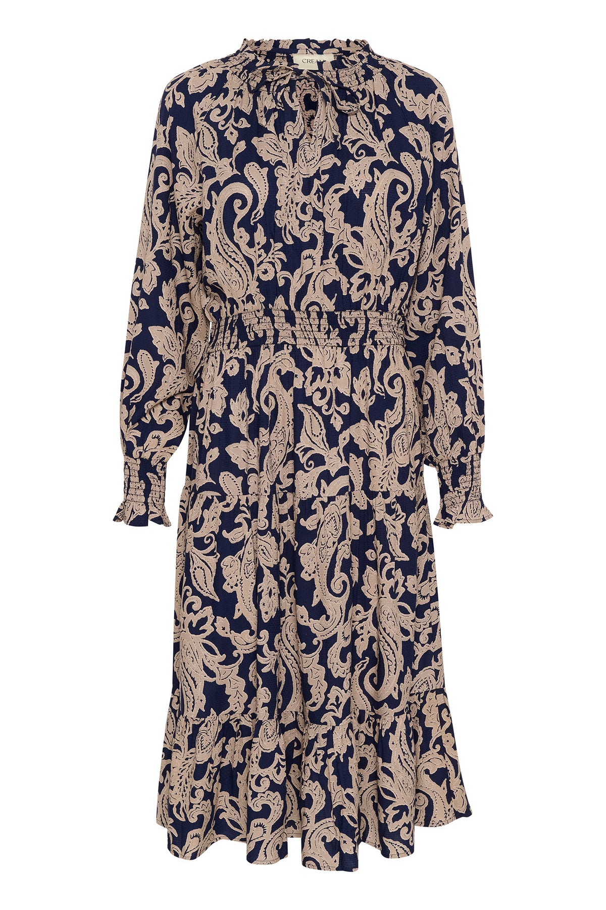 CRLucy Lång Klänning Blue Paisley - 10613157