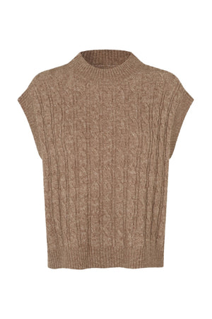 Finnll Stickad väst Sl CAMEL - 26422-5027