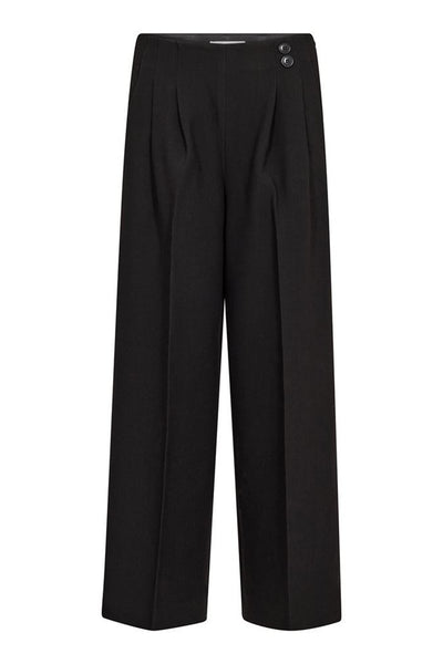 AcileCC Pleat Pant LL 96-Black - 41217 Thumbnail
