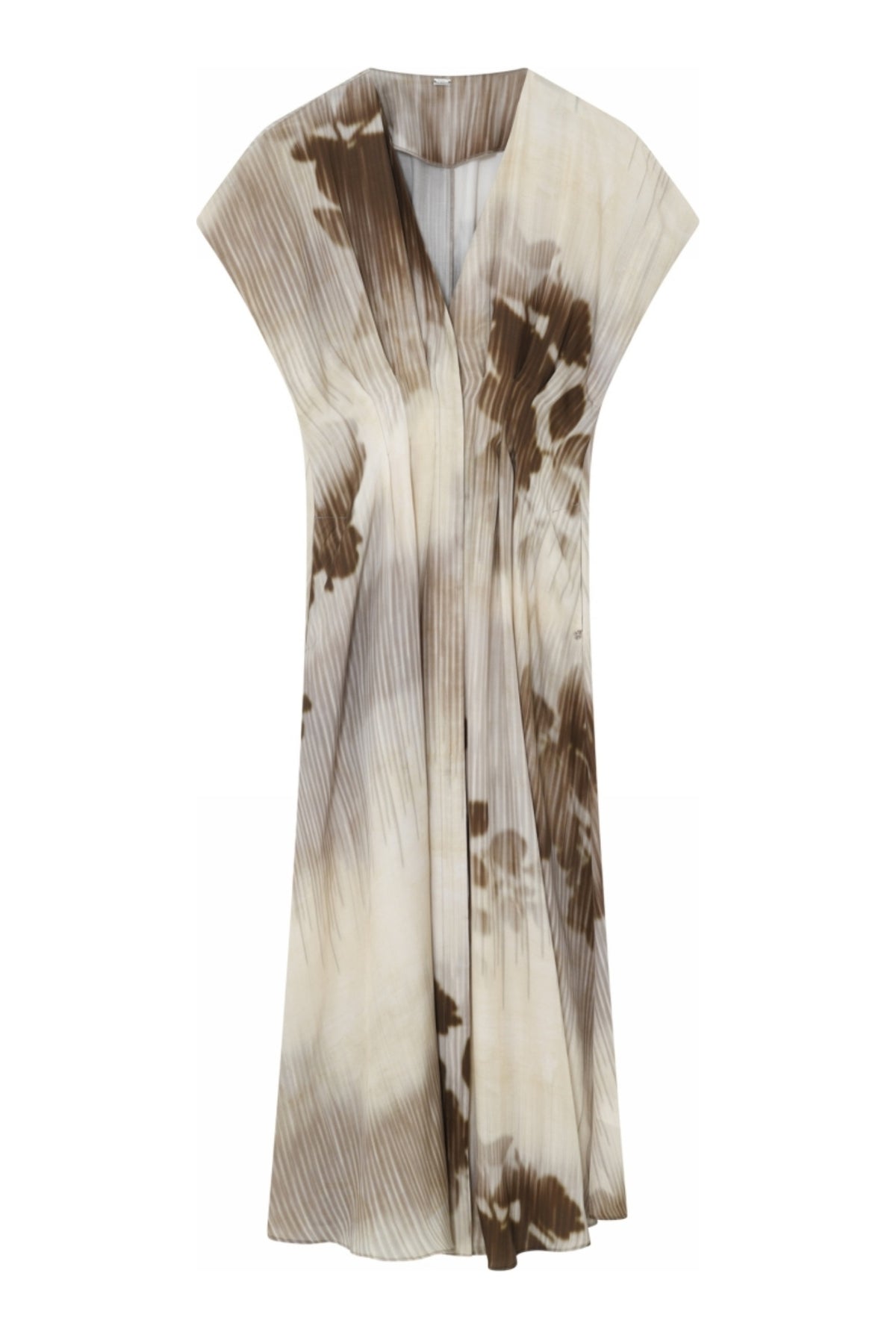 Harriet, långklänning 82016-CreamBrown - 62508/7358