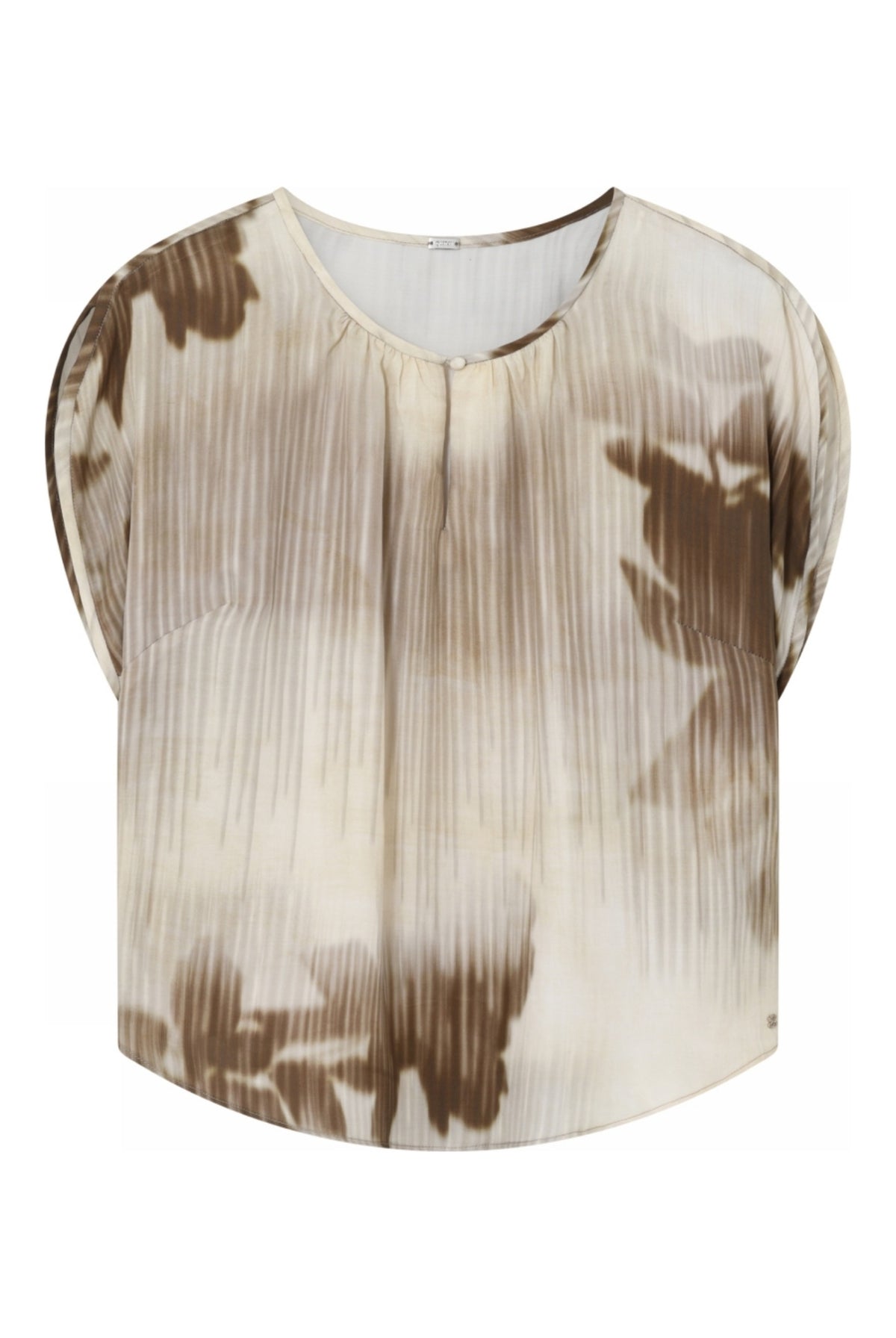 Erika, blus 82016-CreamBrown - 62619/7358