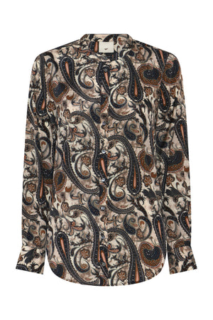 651Hmmaple Skjorta 803 Earthy Paisley print - HM1288Z