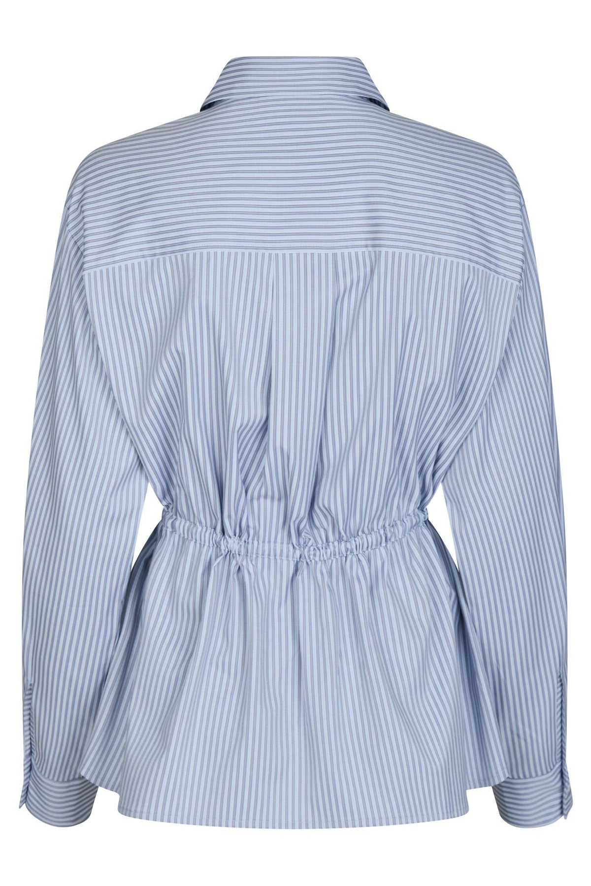 SOLEI STRIPED SHIRT 165072 BLU Ljusblå - SOLEI STRIPED SHIRT 165072