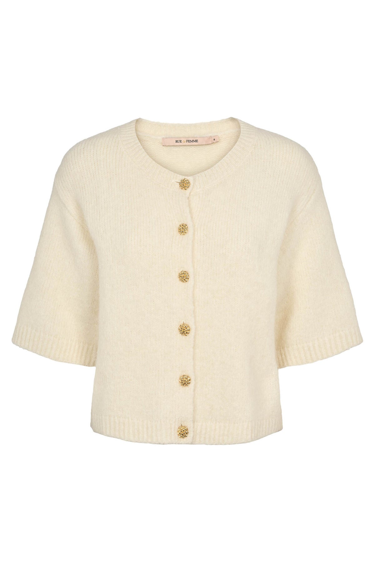 6873RDFElisa stickad kofta 02 Off white - RDF409