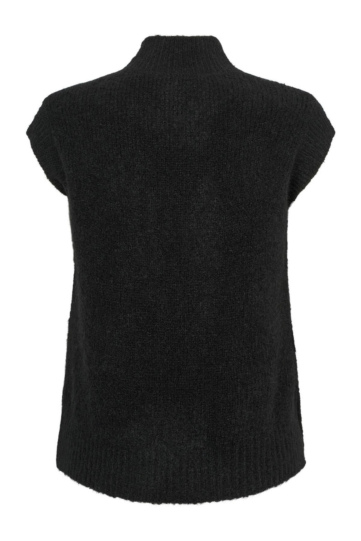 6873RDFGiselle stickad väst 20 Svart - RDF408