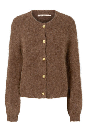 6873RDFNewLeonora stickad tröja 45 Bitter chocolate - RDF567