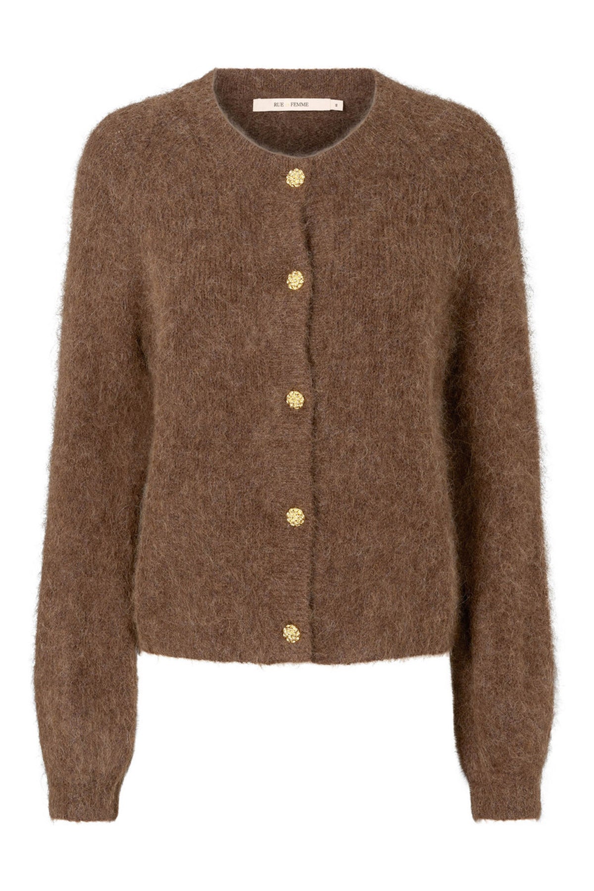 6873RDFNewLeonora stickad tröja 45 Bitter chocolate - RDF567