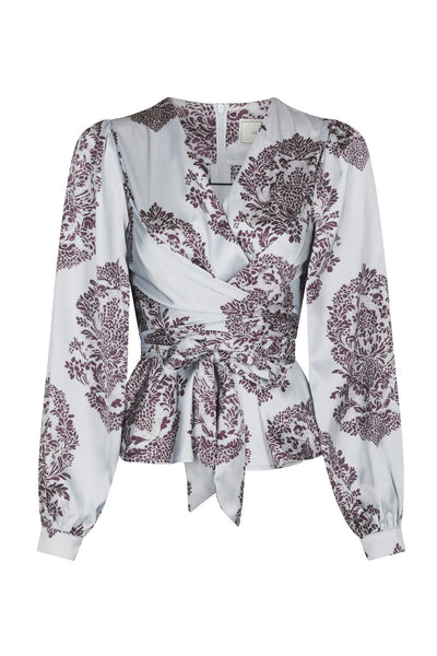 Rista Deco Drop Blouse Ljusblå - 169965 Thumbnail