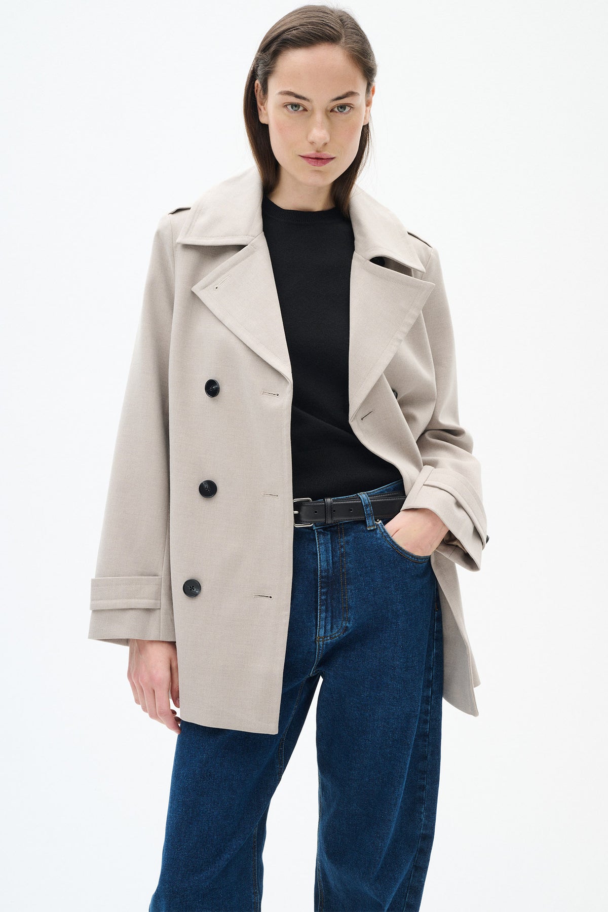 UlrykaIW Sailor Coat Haze Melange - 30110019