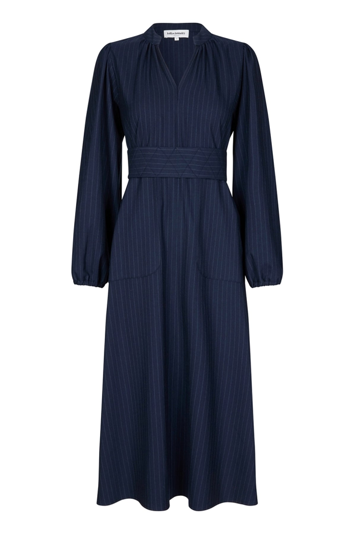 ParisLL Midi Dress LS 27 Dark Navy - 25427-3005