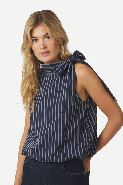 Veda Double Stripe Navy - 167204 Thumbnail