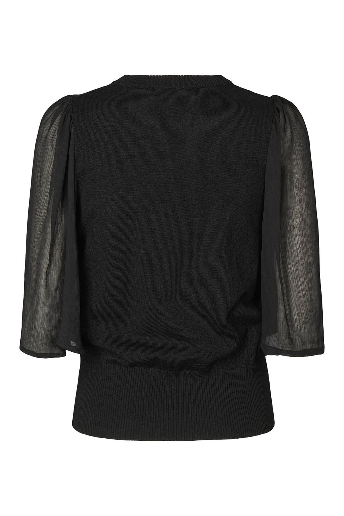 7493RDFHotensia stickad blus 20 Svart - RDF892