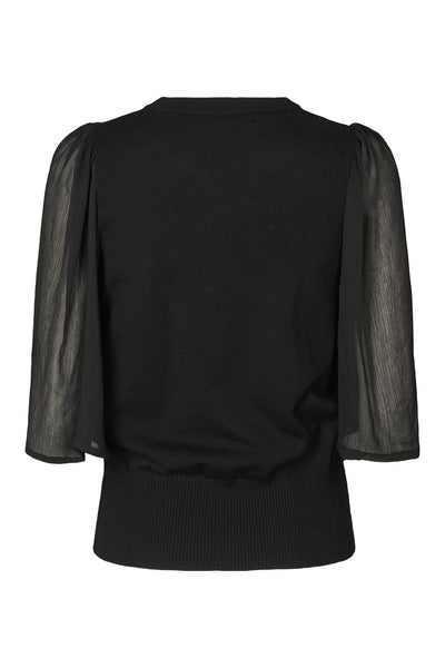 7493RDFHotensia stickad blus 20 Svart - RDF892 Thumbnail