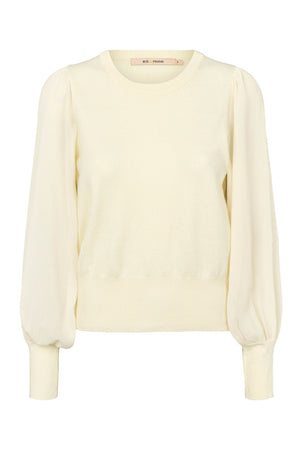 7493RDFKatrica stickad blus 01 Vit - RDF627