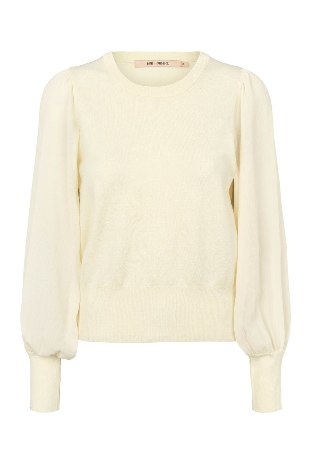 7493RDFKatrica stickad blus 01 Vit - RDF627