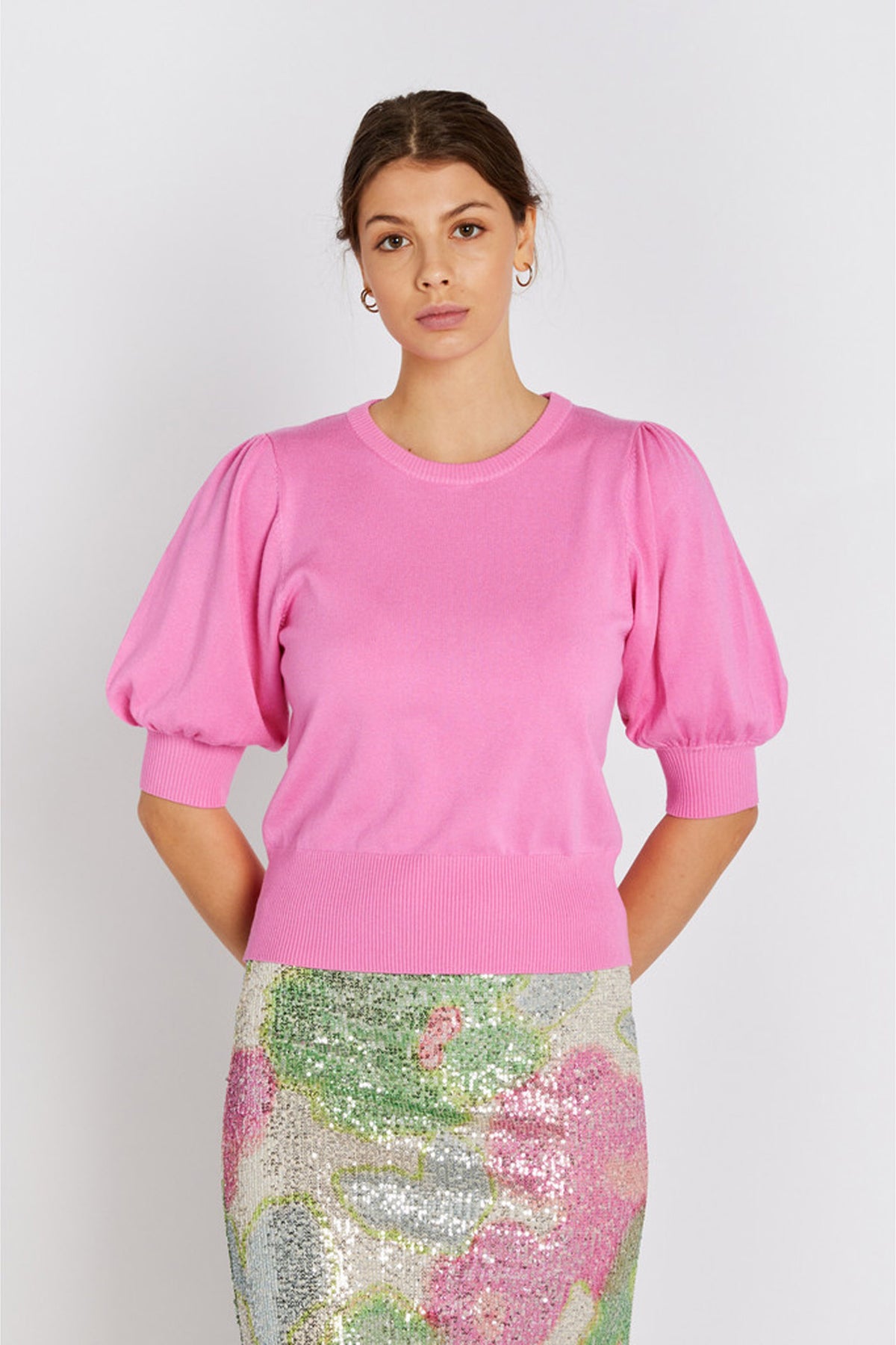 7493RDFSorrel stickad tröja 317 Peony - RDF201
