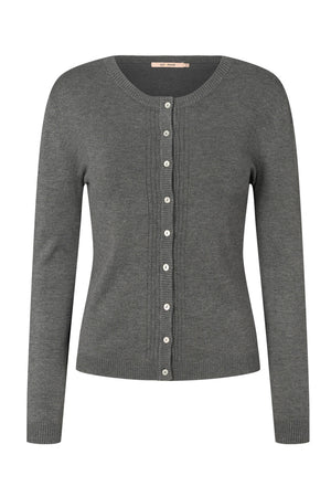 7493 Softy Heloise stickad kofta 403 Storm grey - RDF281