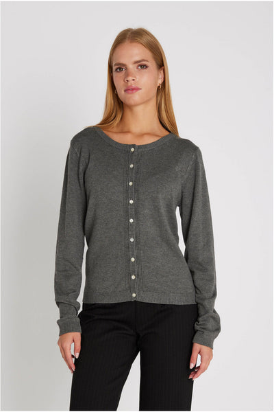 7493 Softy Heloise stickad kofta 403 Storm grey - RDF281 Thumbnail