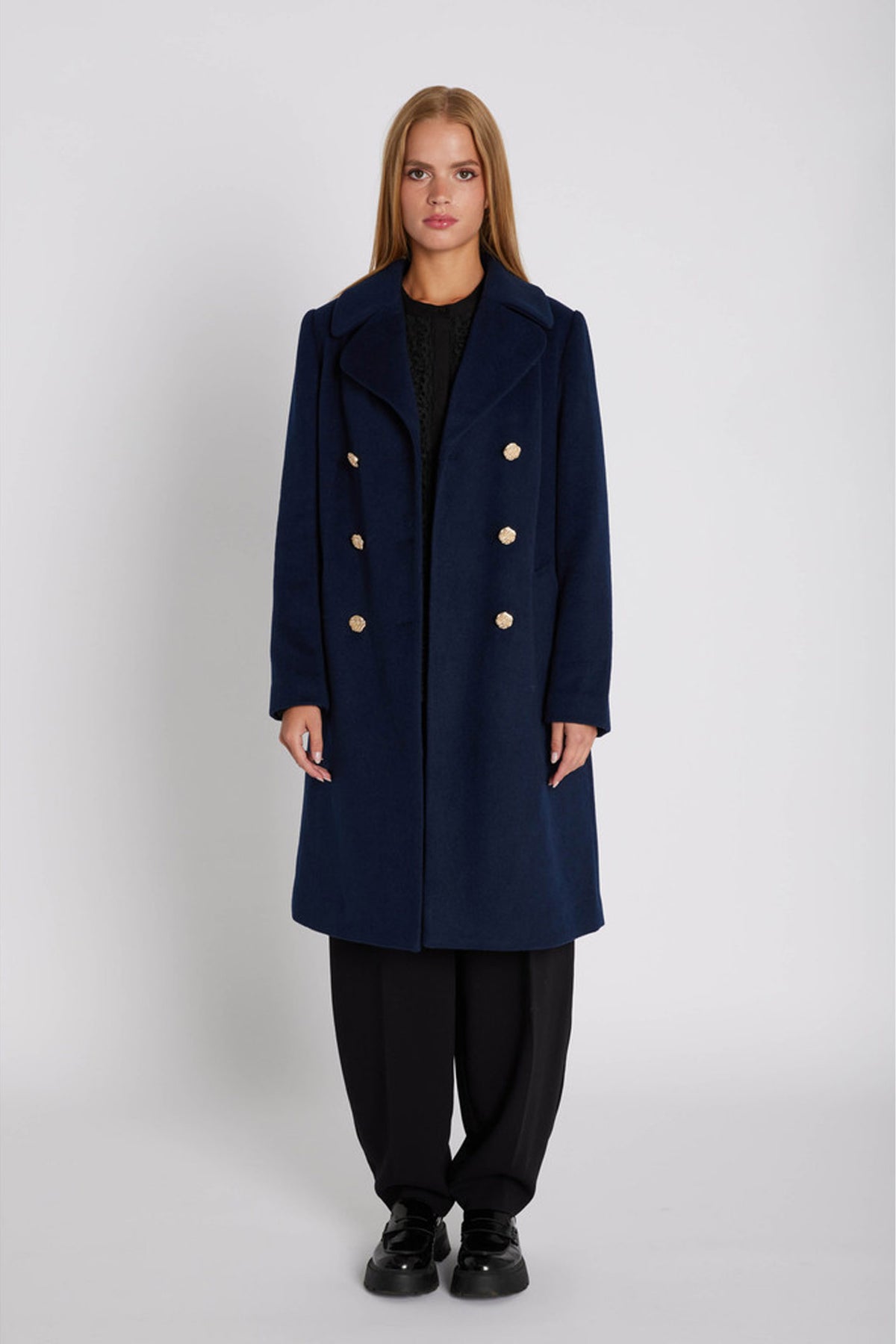 7550RDFCorinne coat 250 Midnight - RDF384