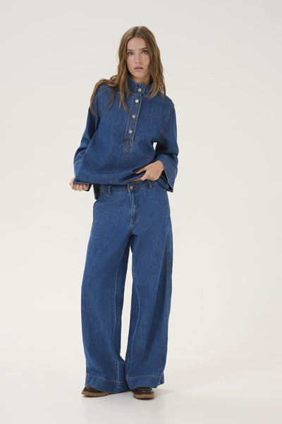 HilmaMW 171 X-Wide Pant Medium Blue Wash - 10705062 Thumbnail