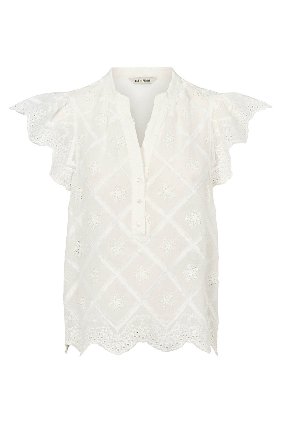 7739RDFCressida blus 01 Vit - RDF903