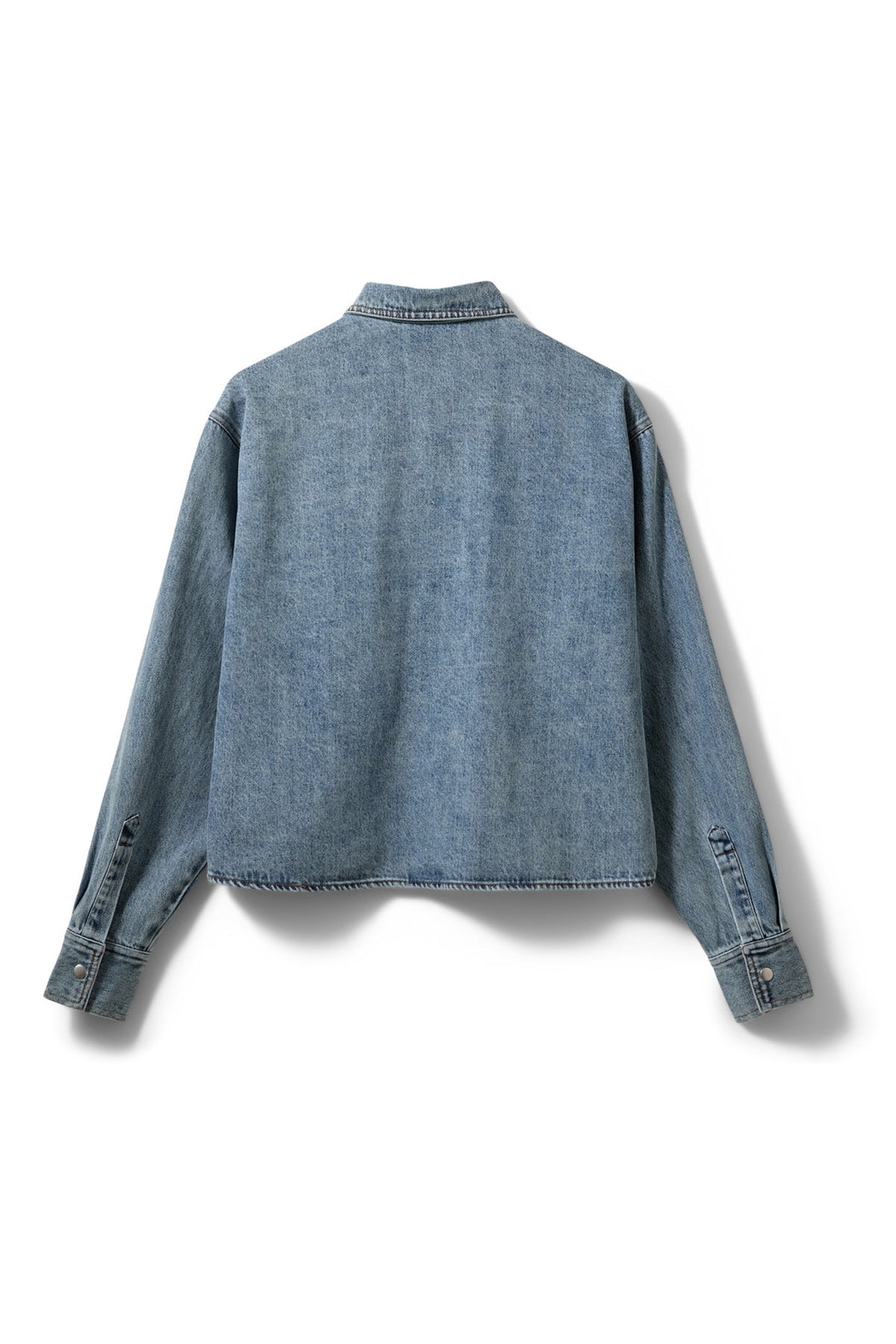 NASHSW DENIM BOXY SHIRT JACKET 5036 Blå - S261475