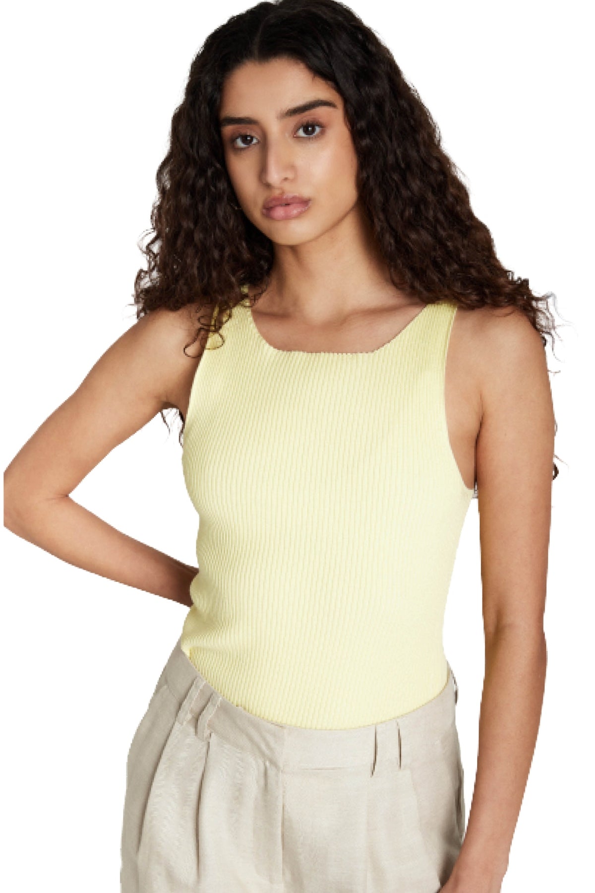 AnemoneBBDiti stickad topp LEMON - BBW5018
