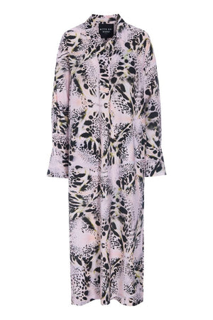 Tsuki klänning med v-ringning KALEIDOSCOPE ORCHID - 262-2470-5709