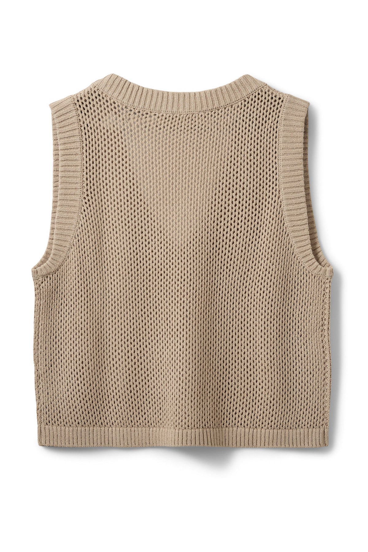 AELLESW STICKAD VÄST 8058 Feather Gray - S262350