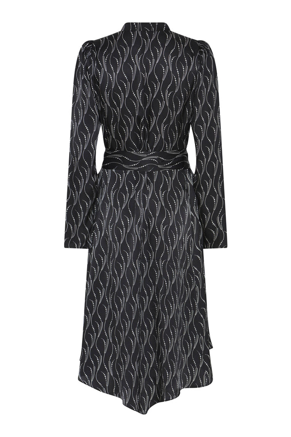 AcaraBBLiriana klänning Wavy print Svart - BBW5026